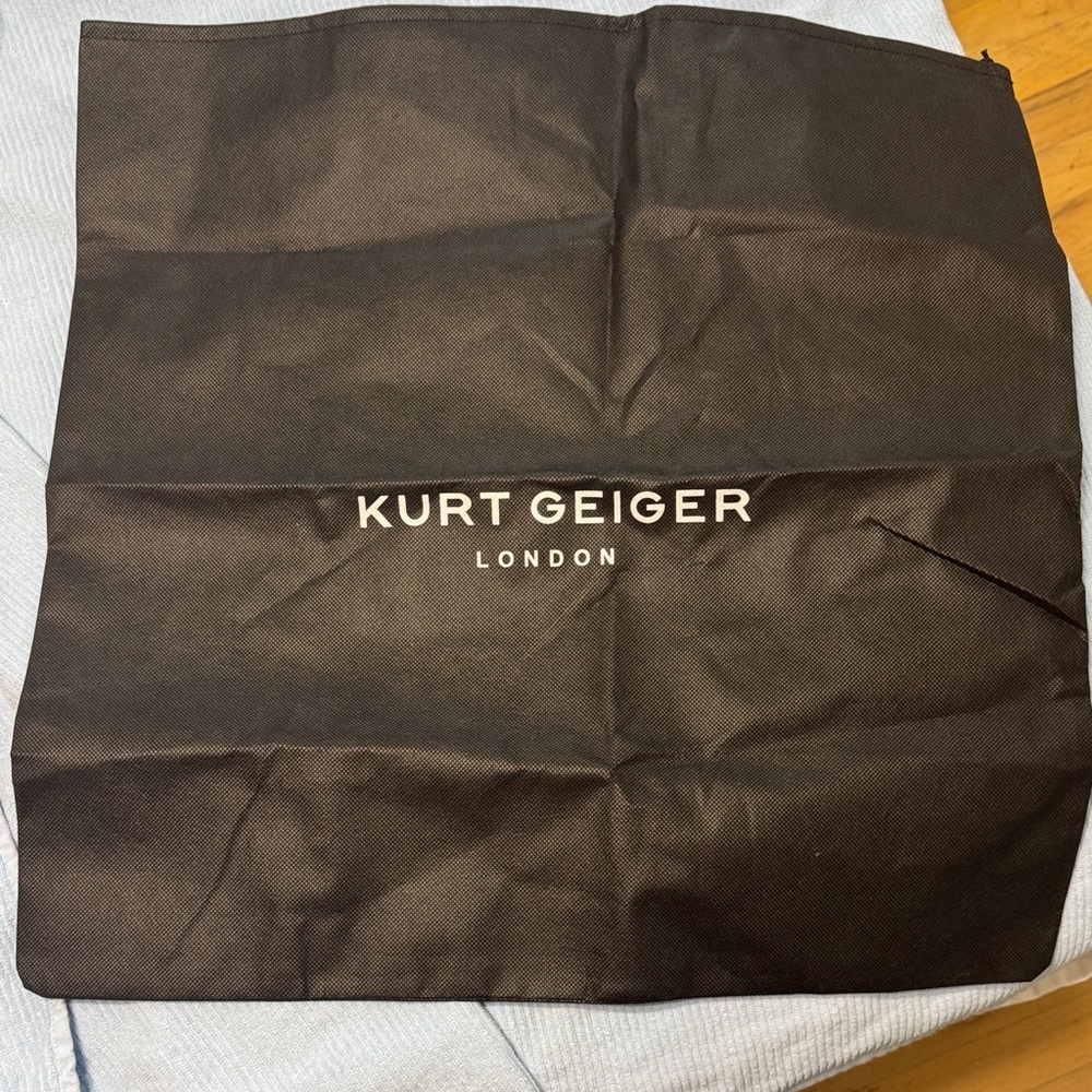 Kurt Geiger Black and White Logo Dust Bag